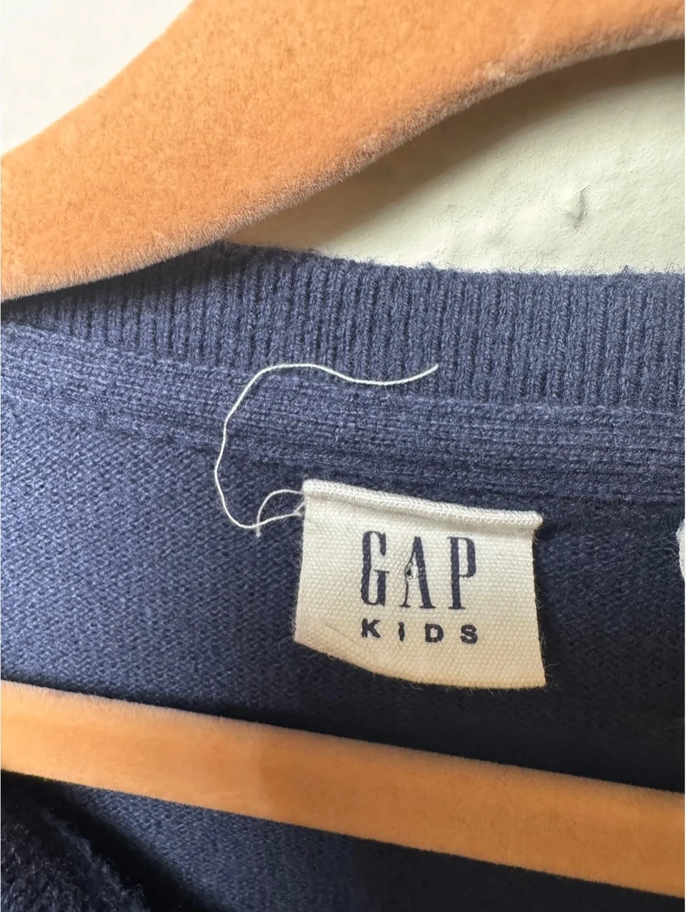 GAP Kids Navy Blue Button-Up Cardigan Sweater, Size Small